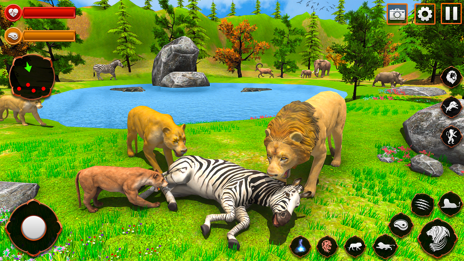 Wild Lion Simulator Games Capture d'écran 1