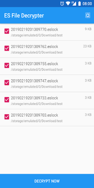 Schermata ES File Decrypter 2