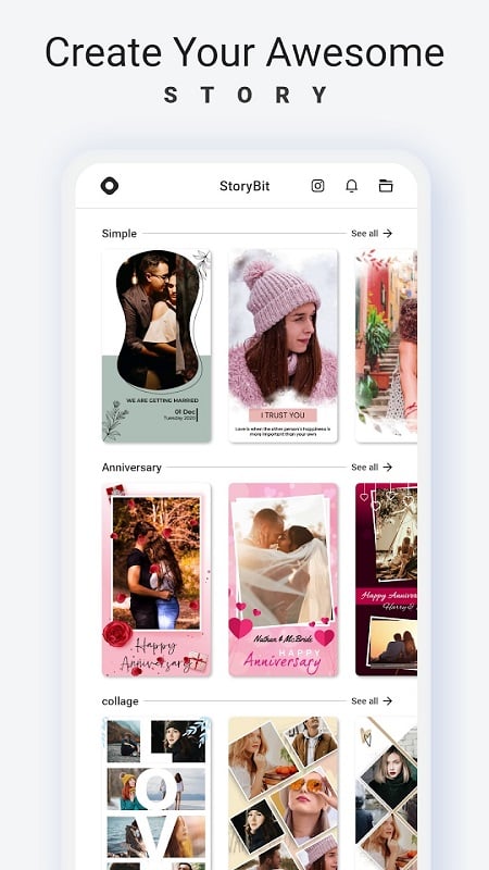 Story Bit | Story Video Maker Screenshot 3