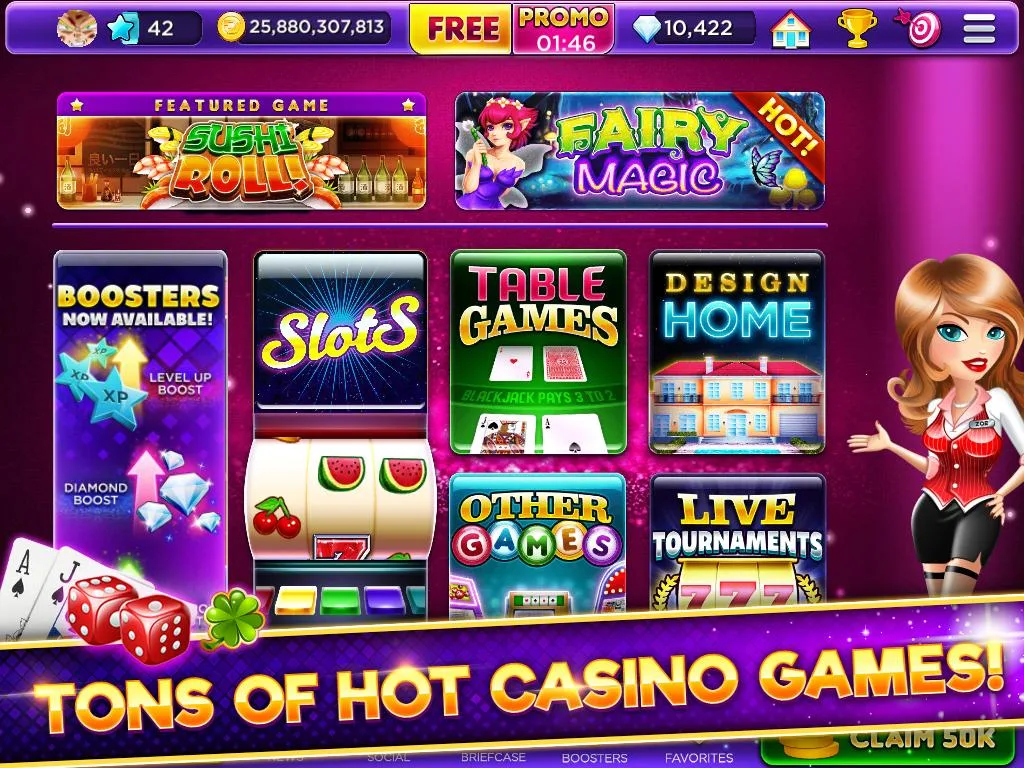 Glamour Casino - Home Designer Slots Schermafbeelding 1