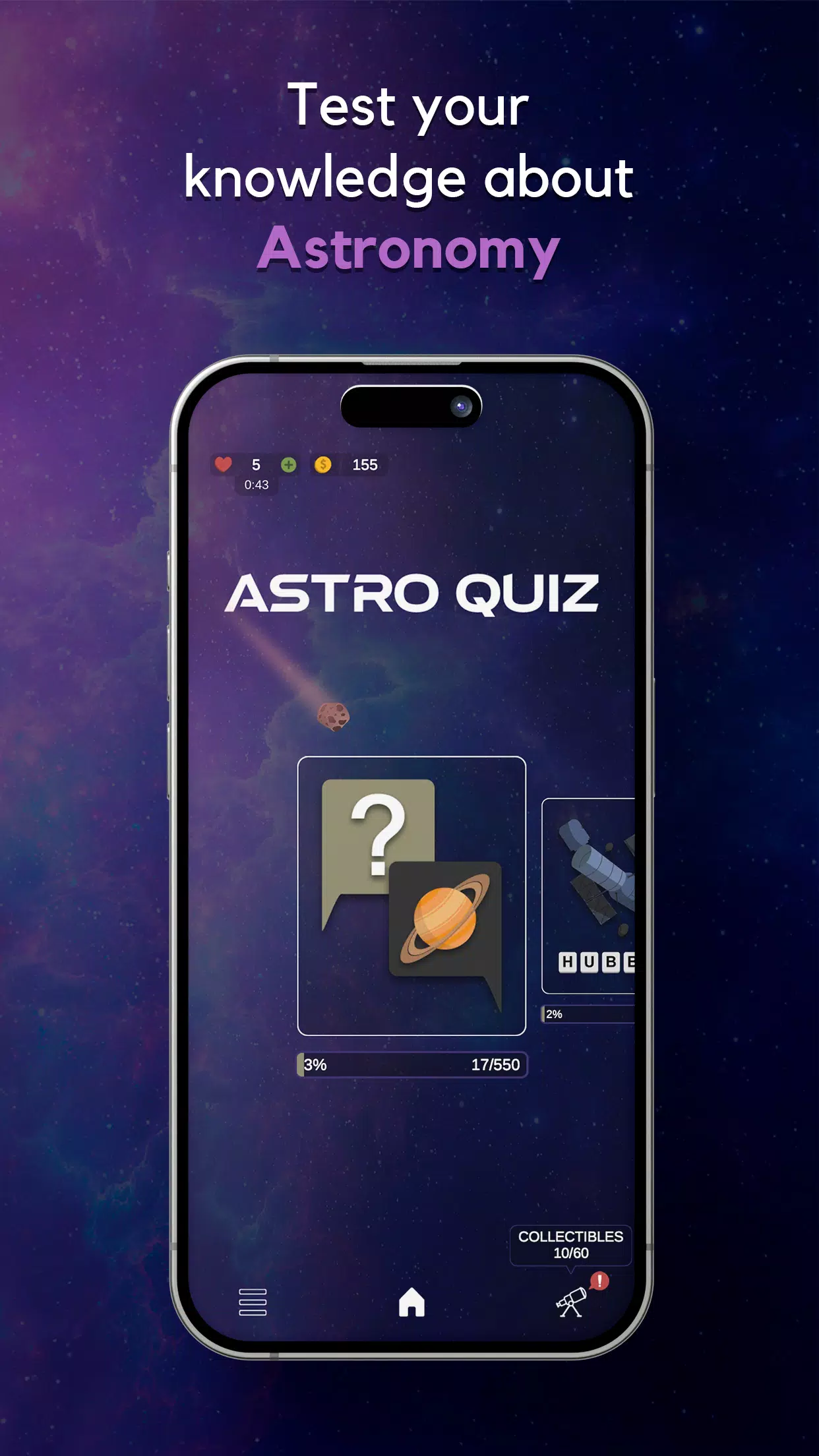 AstroQuiz - Learn Astronomy Screenshot 1