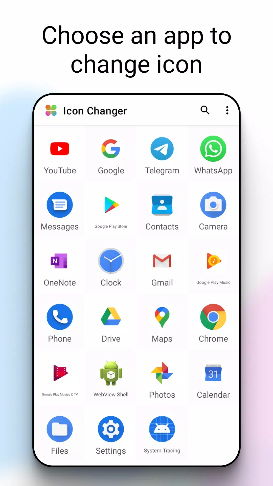 Cambiador de iconos Captura de pantalla 2