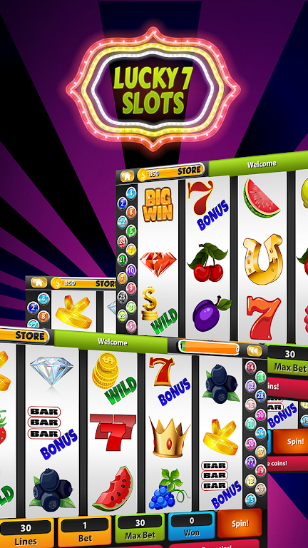 Lucky 7’s Slot Machines Captura de tela 3