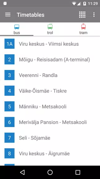 Tallinn Transport - timetables Schermafbeelding 1