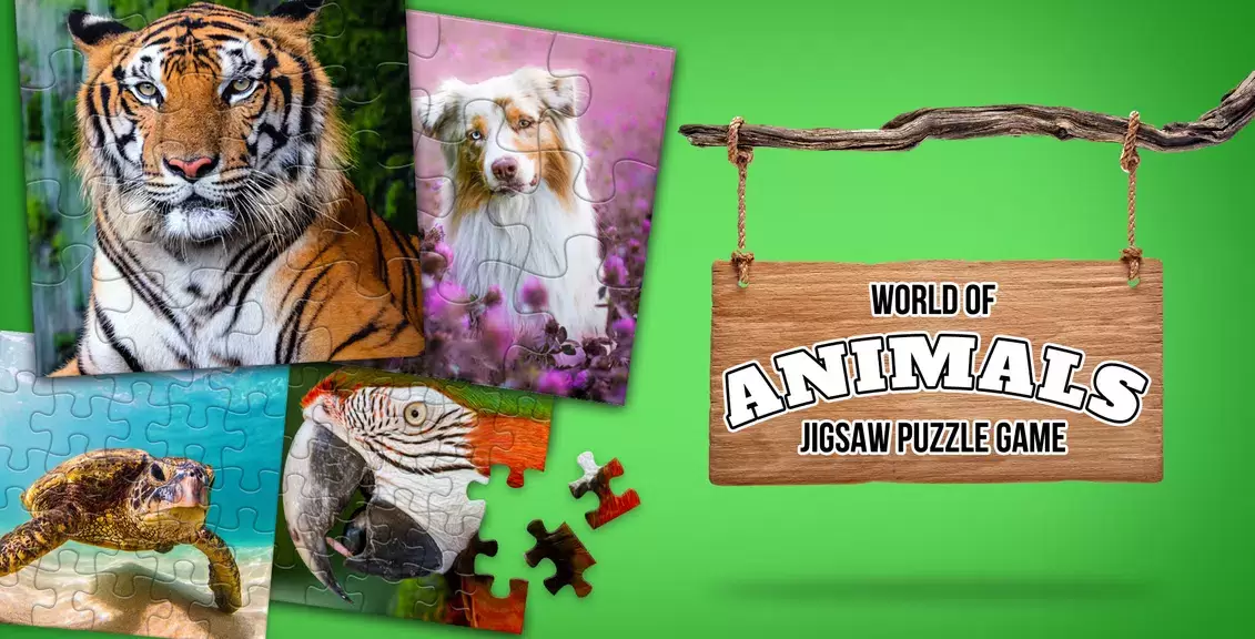 Animal puzzle games offline Ekran Görüntüsü 1