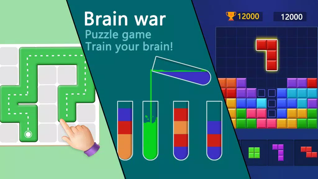 Brain war - puzzle game ภาพหน้าจอ 1