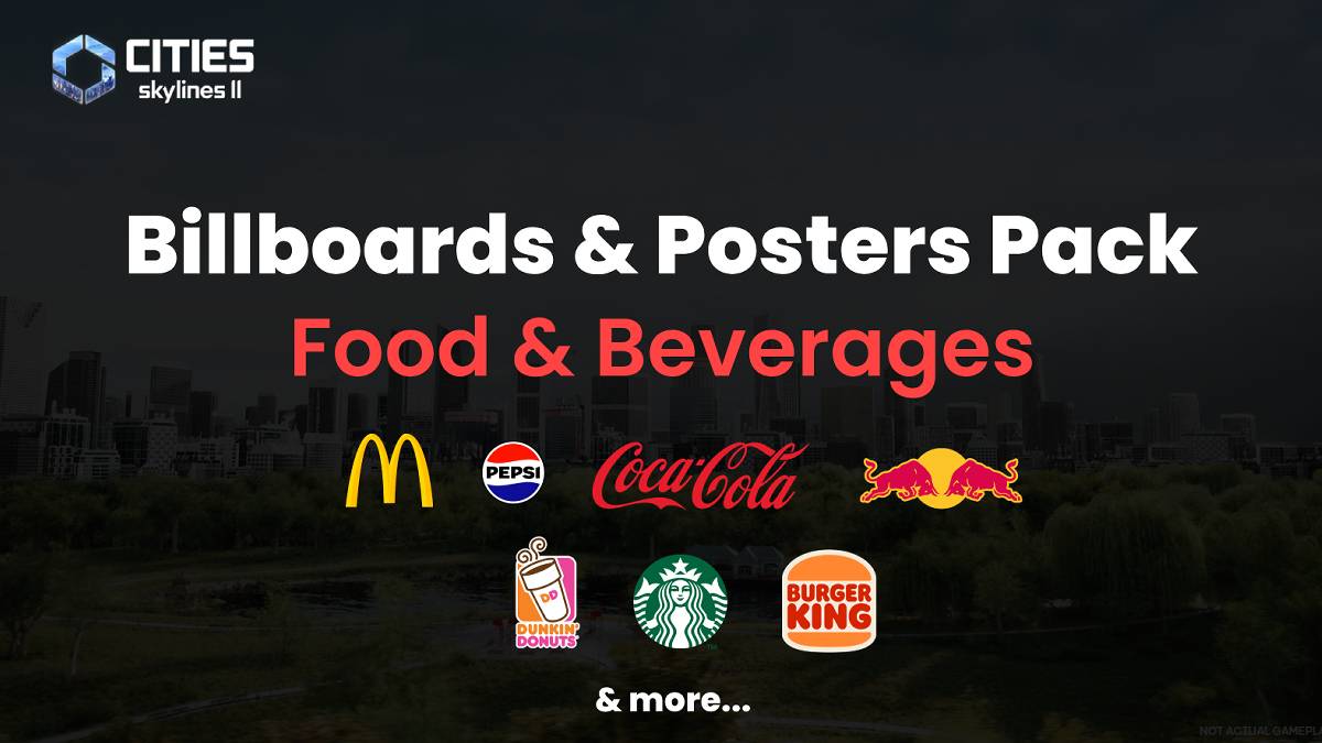 Food and Beverages Decals Pack mod