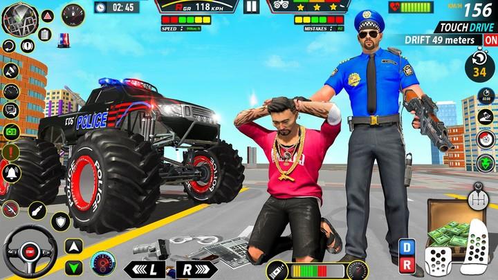 Police Monster Truck Car Games Screenshot 3