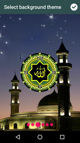 Allah Clock Live Wallpaper Captura de pantalla 2