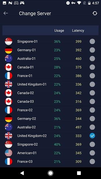 QuickVPN Captura de tela 2