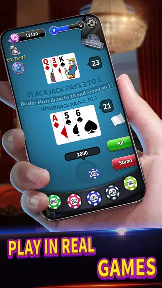 BlackJack 21 lite offline game应用截图第1张