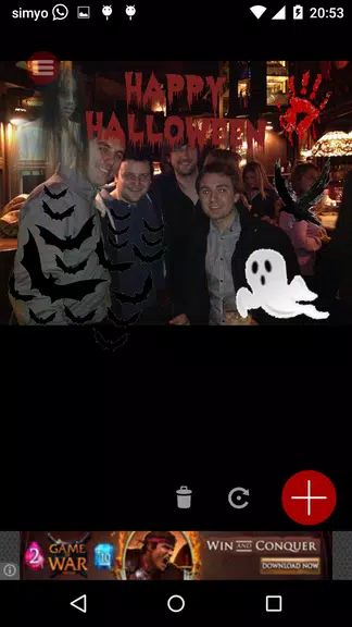 Halloween Photo stickers Capture d'écran 1