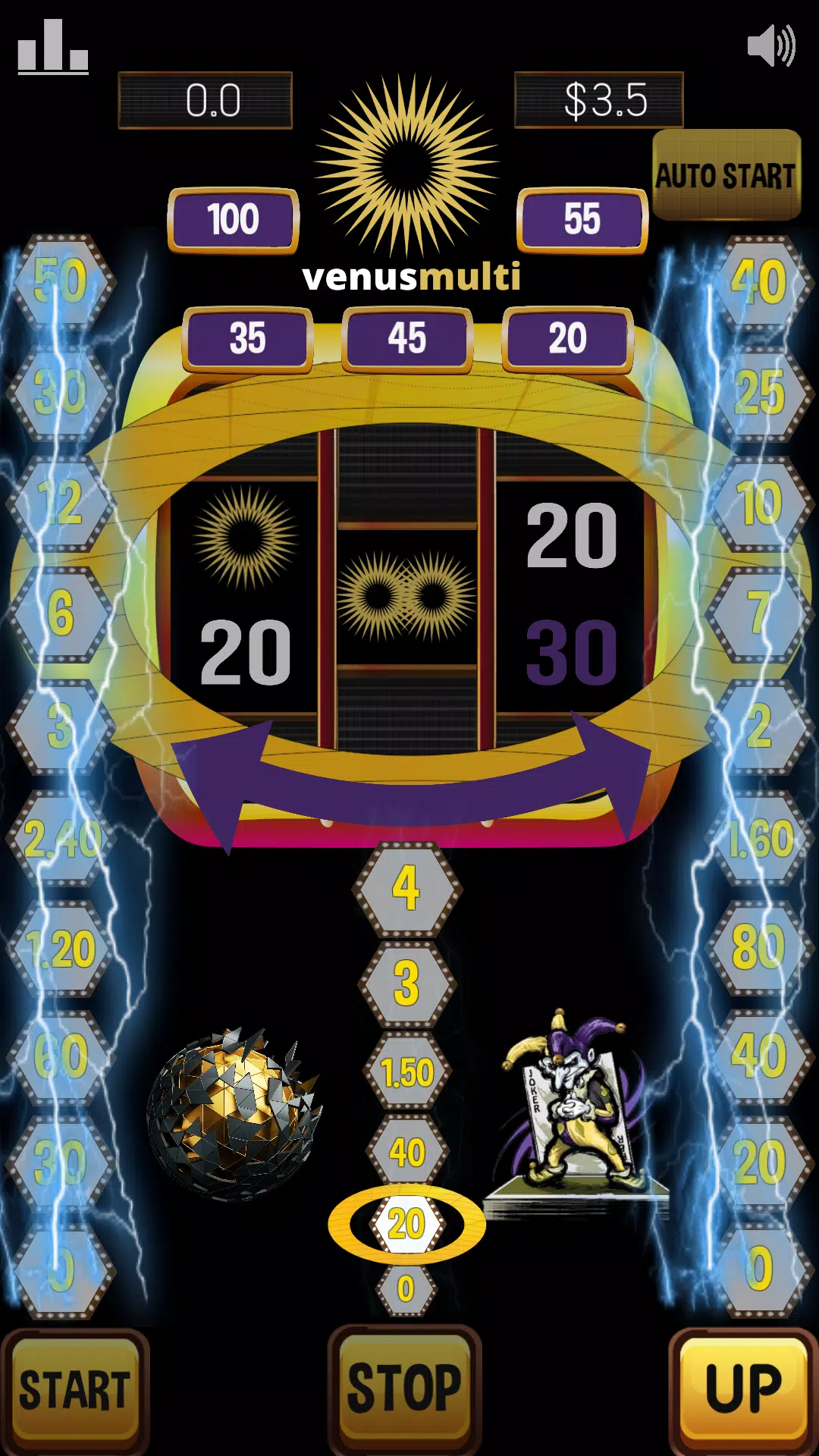 Venus multi slot machine – sun Screenshot 3