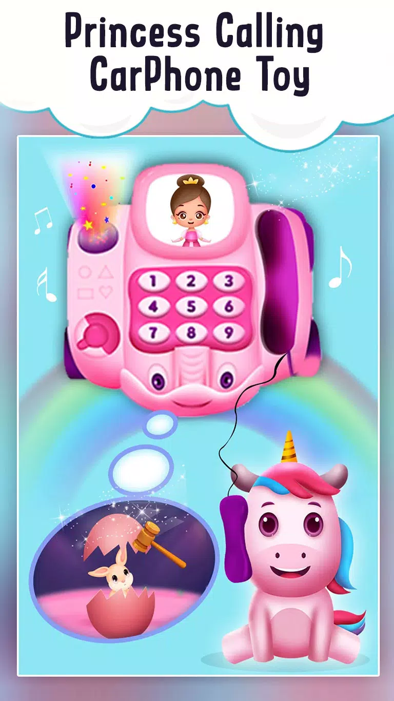 Baby Princess Car phone Toy Captura de pantalla 1