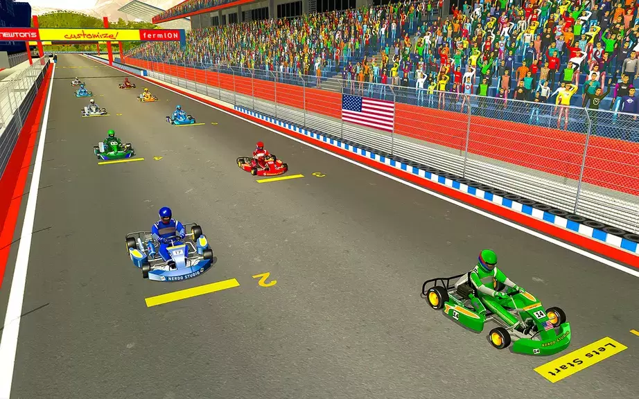 Go Kart Racing Games 3D Stunt Schermafbeelding 4