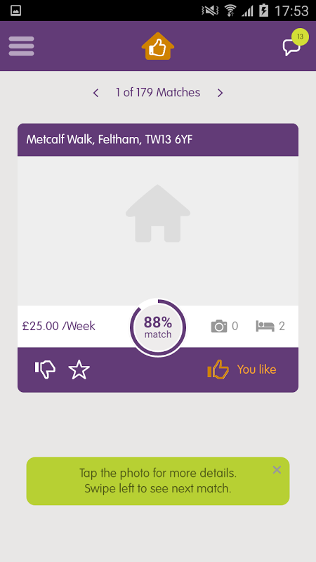 HomeSwapper Matches Screenshot 2