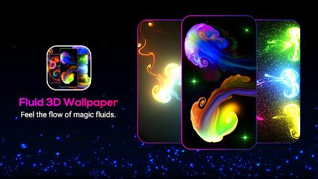 Magic Fluid: Live Wallpaper 3D Ekran Görüntüsü 1