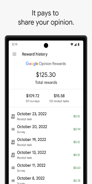 Google Opinion Rewards Captura de tela 1