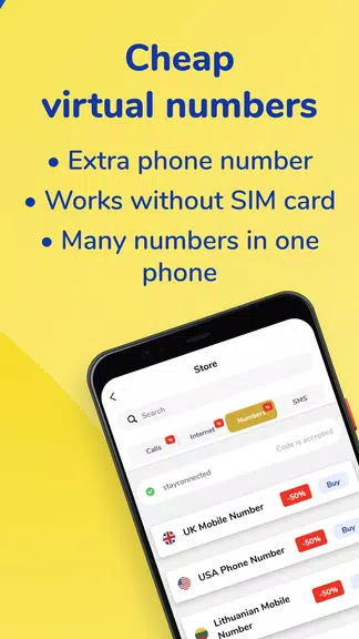 MoreMins: Temp Number & eSIM Tangkapan skrin 3
