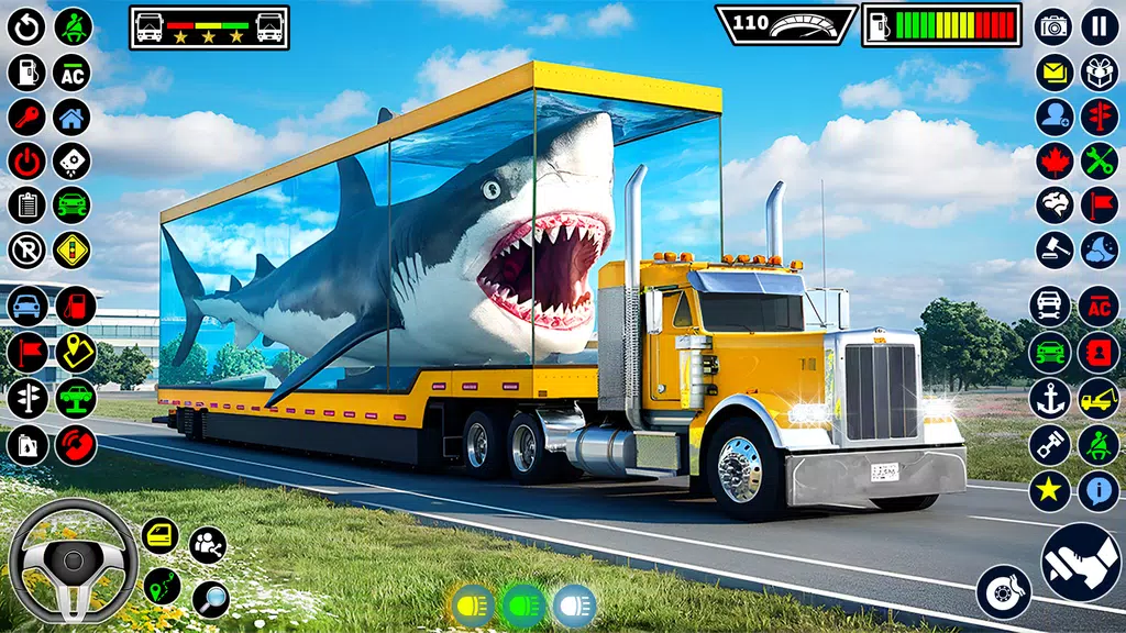 Sea Animal Transport Truck Sim Скриншот 1
