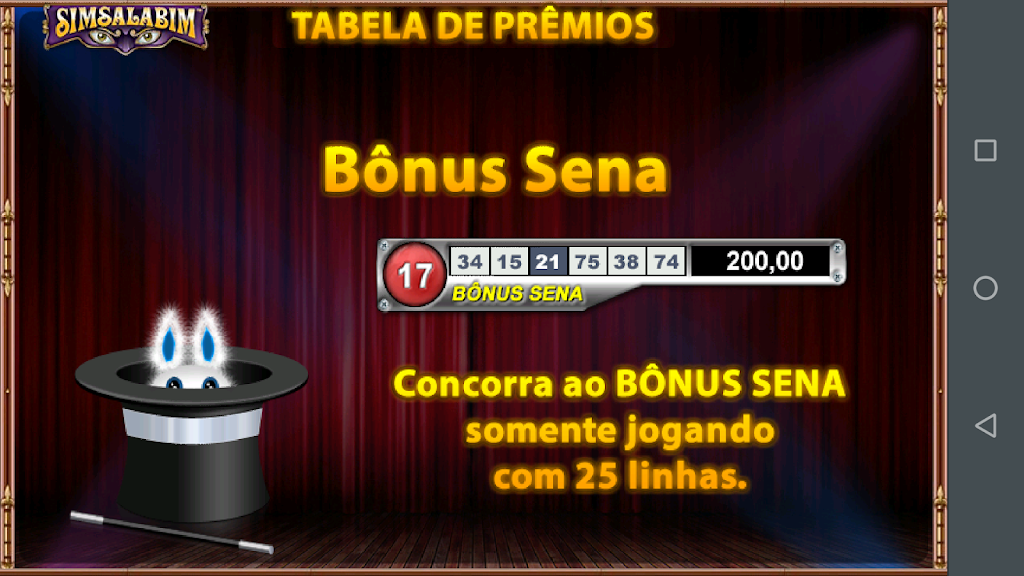 Simsalabim Caça Níquel Slot Ảnh chụp màn hình 4