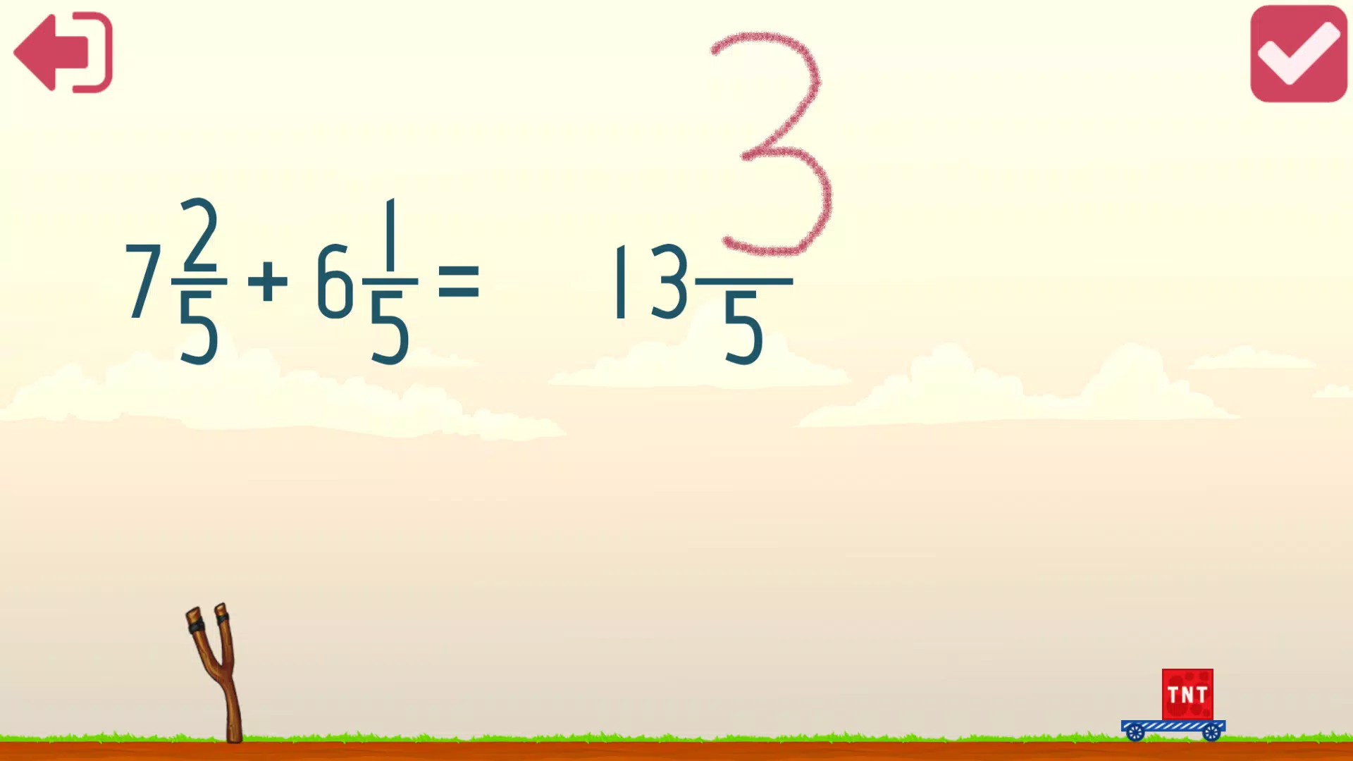 Fractions and mixed numbers Скриншот 4