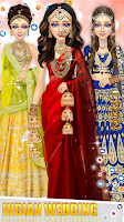 Indian Wedding Lehenga Game Captura de pantalla 2