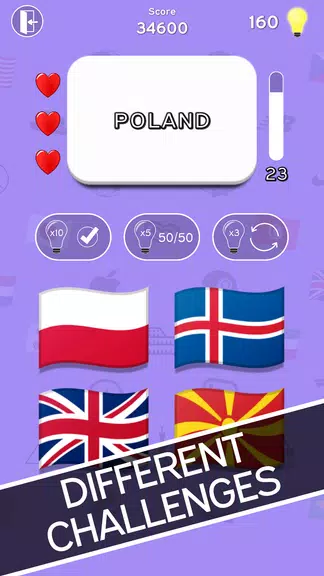 3in1 Quiz : Logo-Flag-Capital应用截图第2张