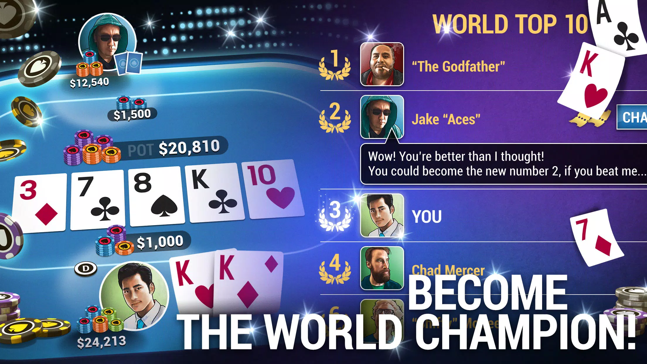 Poker World, Offline TX Holdem应用截图第3张