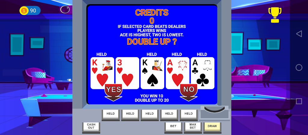 Video Poker Big Bet Zrzut ekranu 2