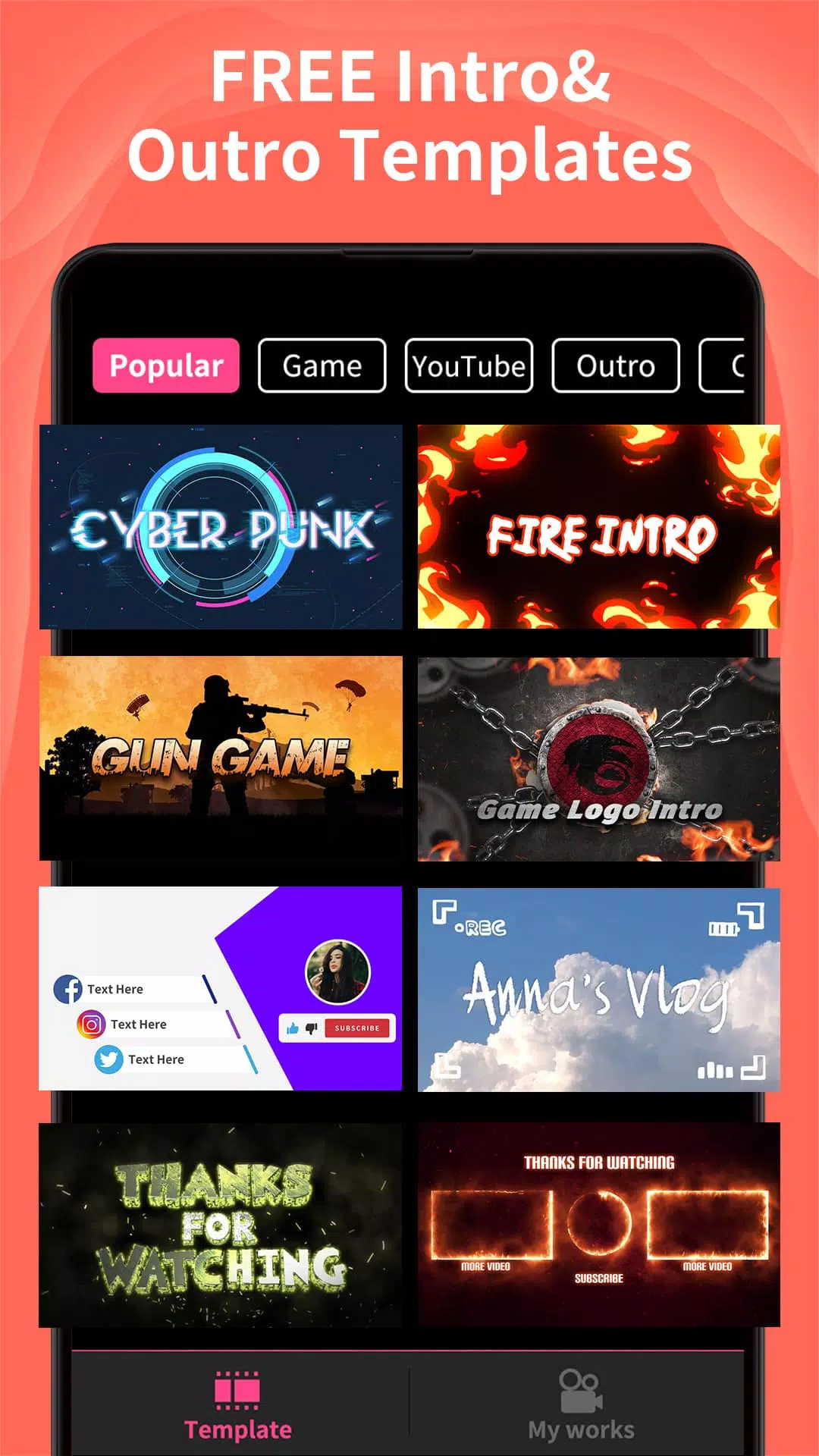 Intro Maker Ekran Görüntüsü 1