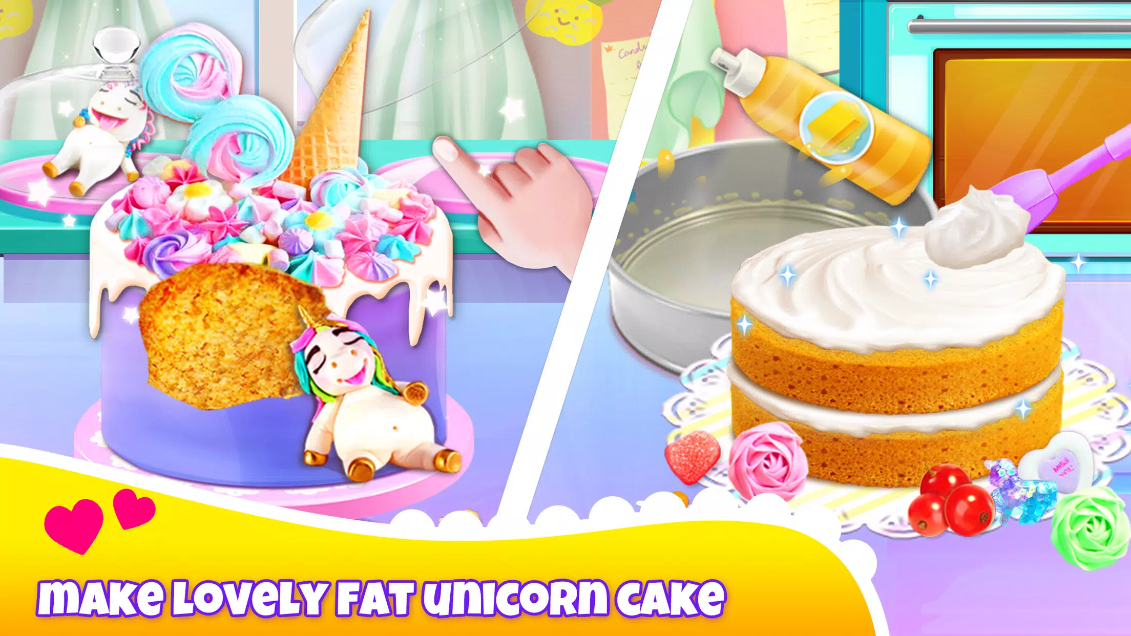 Girl Games: Unicorn Cooking應用截圖第2張