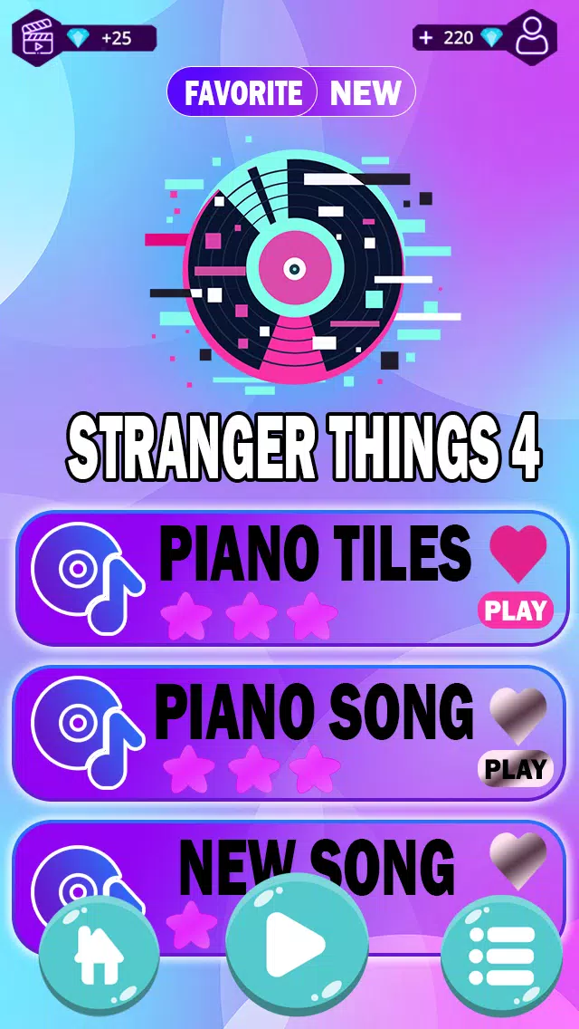 Stranger Things 4 Piano Tiles スクリーンショット 1