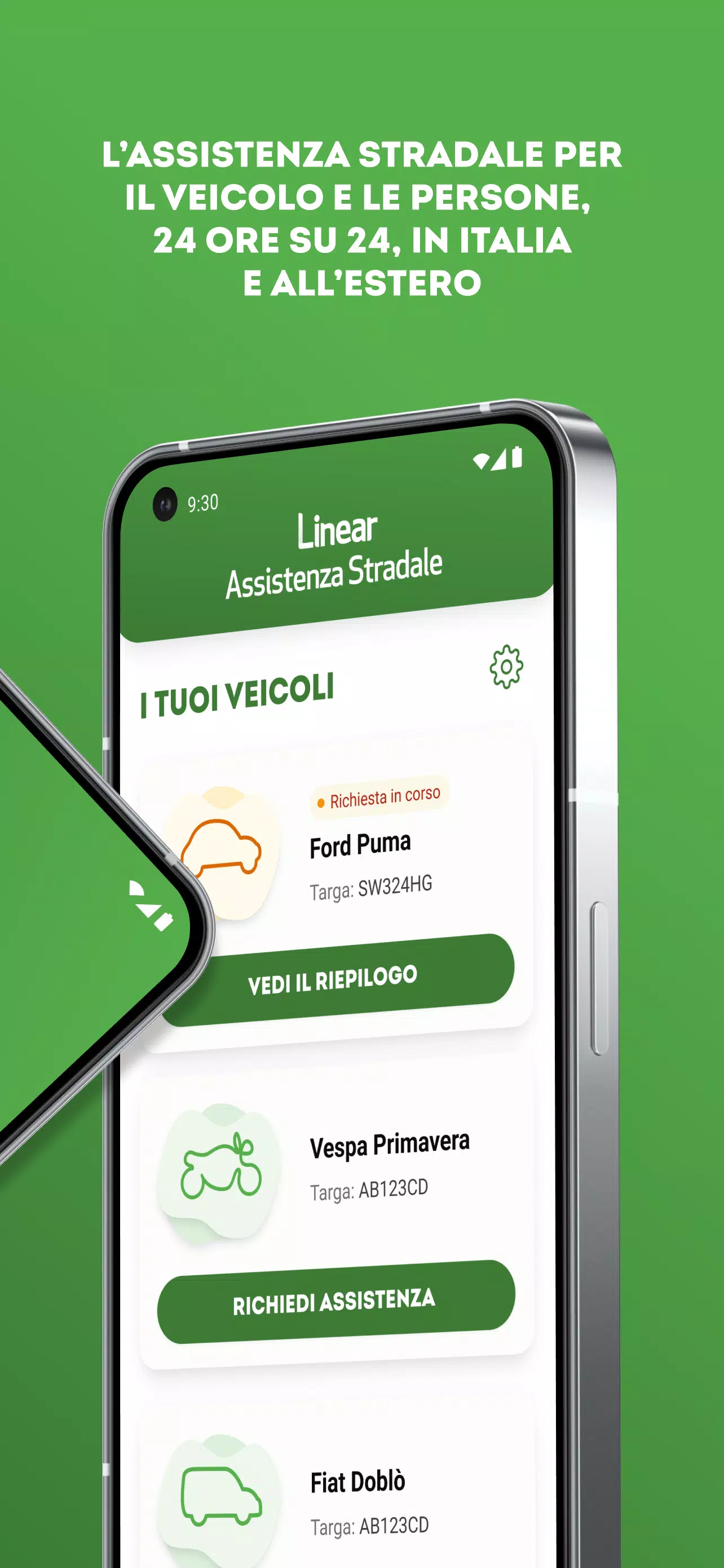 Linear Assistenza stradale Tangkapan skrin 2