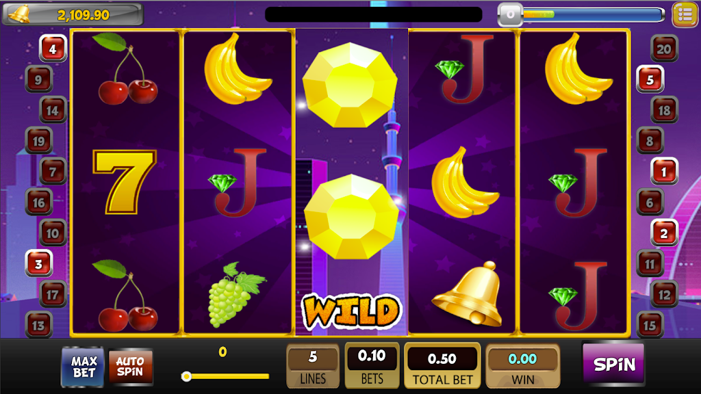 SlotMan - Free Classic Vegas Slot Machine 777 Ekran Görüntüsü 2