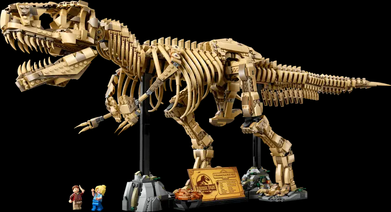 LEGO presenta un enorme esqueleto del parque Jurassic Park de 3 pies