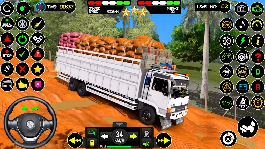 US Mud Truck Transport Game 3D Tangkapan skrin 1