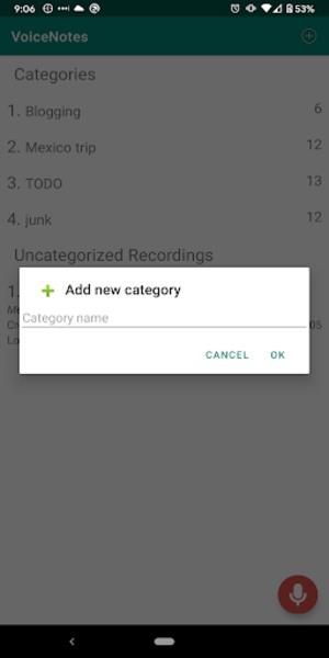 VoiceNotes Capture d'écran 1