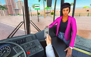 Bus Driving Sim- 3D Bus Games スクリーンショット 1