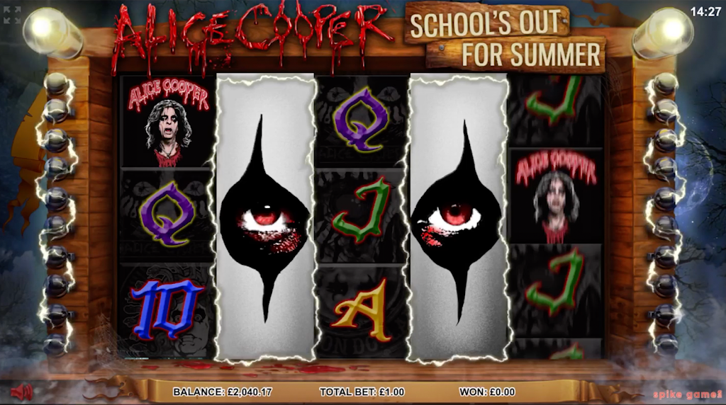 Alice Cooper.  Casino Slot Game. Captura de tela 1