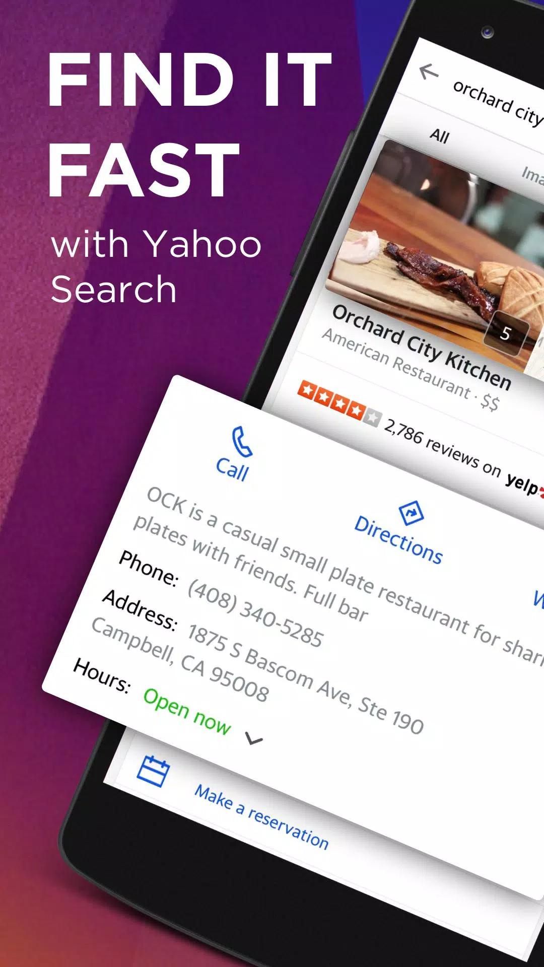 Yahoo Search ဖန်သားပြင်ဓာတ်ပုံ 1