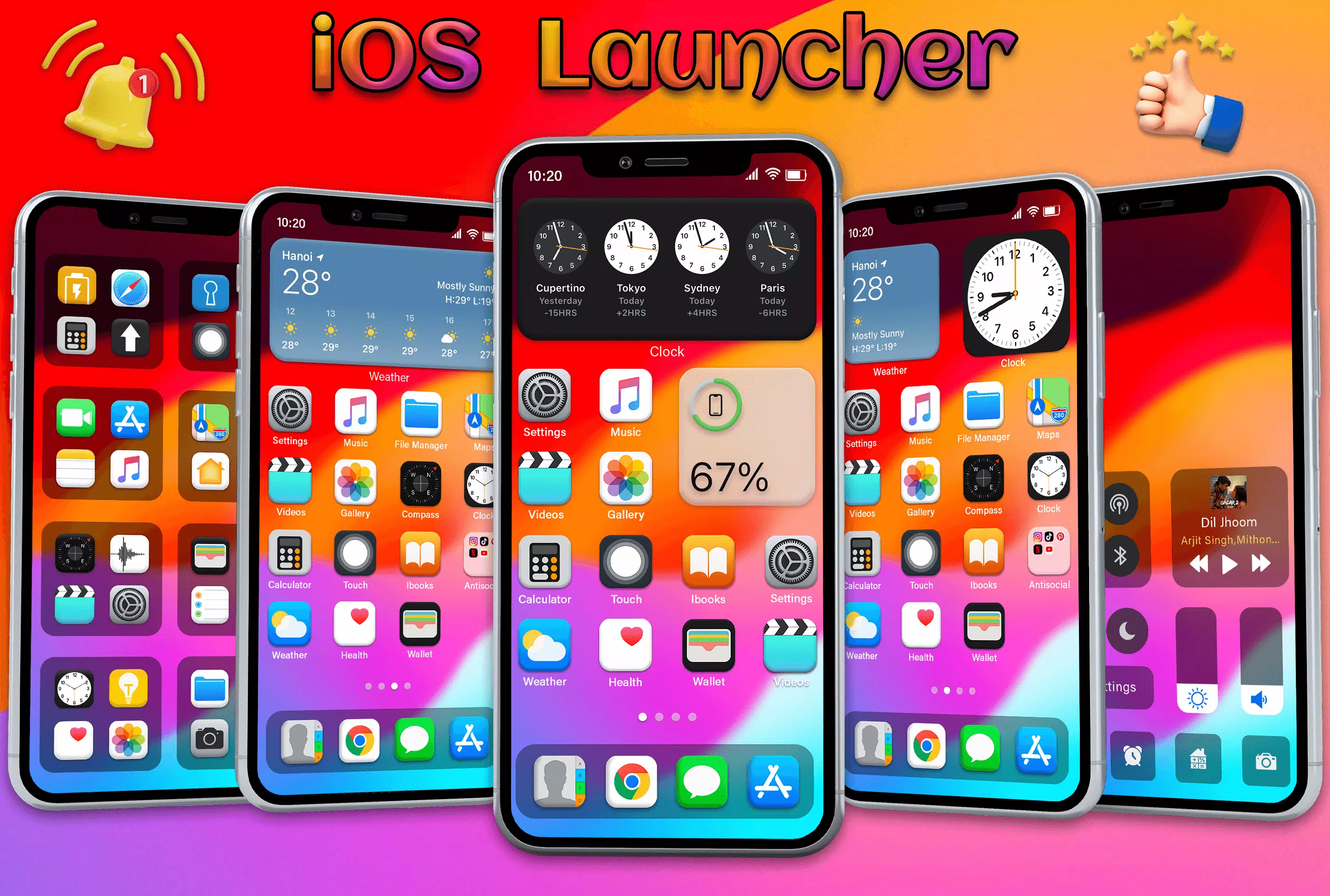 IOS Launcher - iOS 17 Pro Captura de tela 1