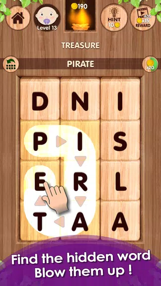 Falling Word Games - Addictive スクリーンショット 1