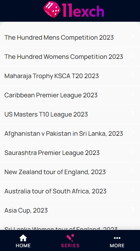 11Exch Scores Line Cricket App スクリーンショット 1