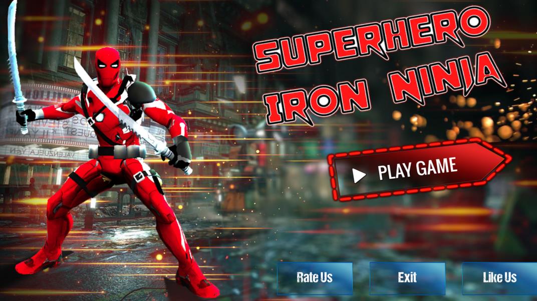 Superhero Iron Ninja Battle Screenshot 1