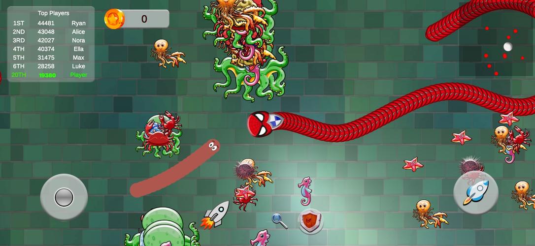 Snake Zone.io Slither Worm Capture d'écran 4