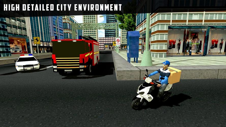 City Courier Delivery Rider Captura de tela 2