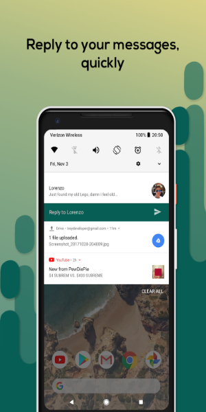 Material Notification Shade Captura de tela 1