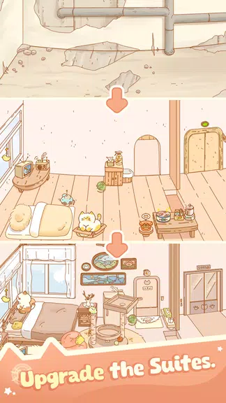 Idle Cat Hotel - Tycoon Games スクリーンショット 3