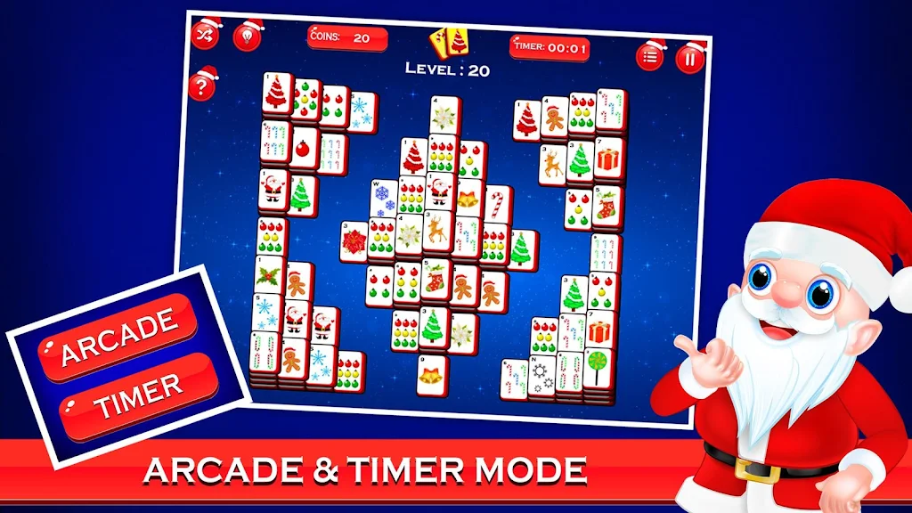 Mahjong Deluxe - Christmas Fun 스크린샷 3